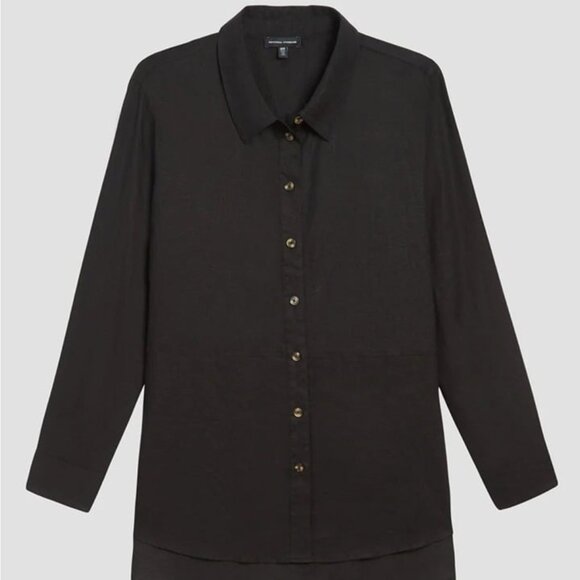 NWT Universal Standard Black Dawn Linen Hi Low Tunic size 18-20 - Picture 4 of 11